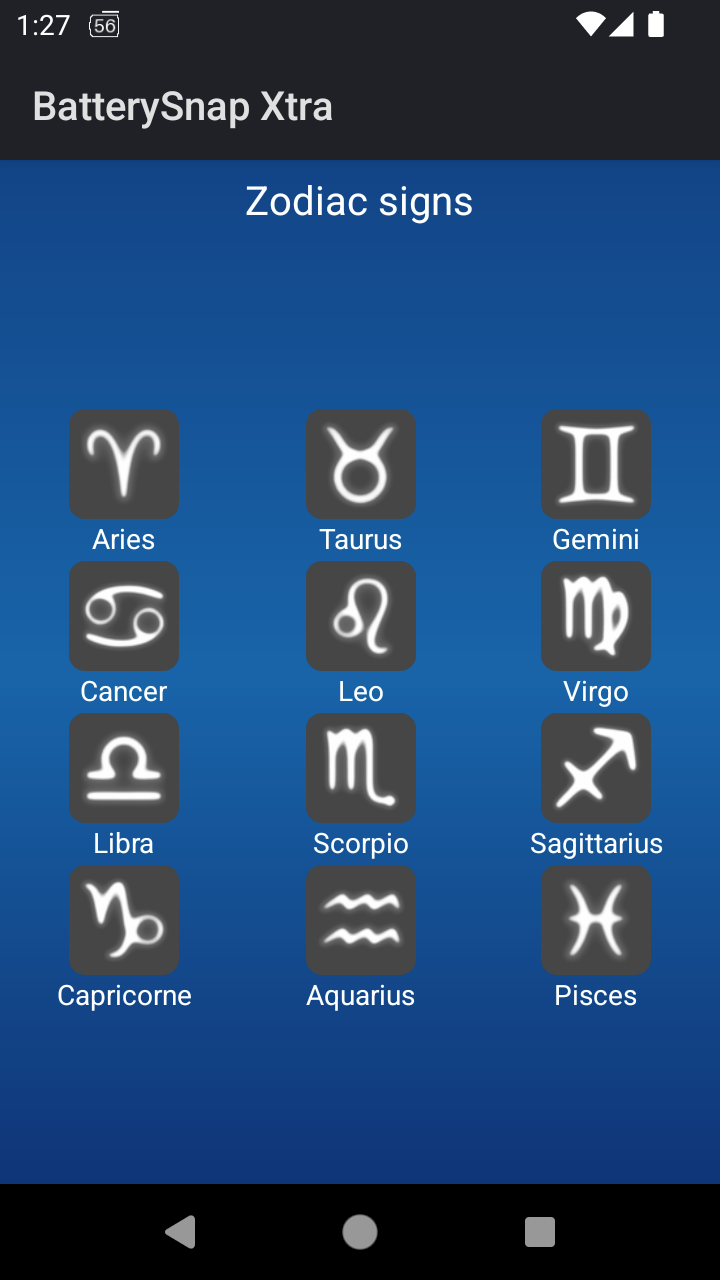 Widget solo icona di BatterySnap Xtra sulla schermata Home Android